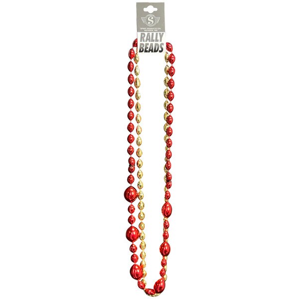 Football Cardinal & Gold 2-pack Beaded Necklaces